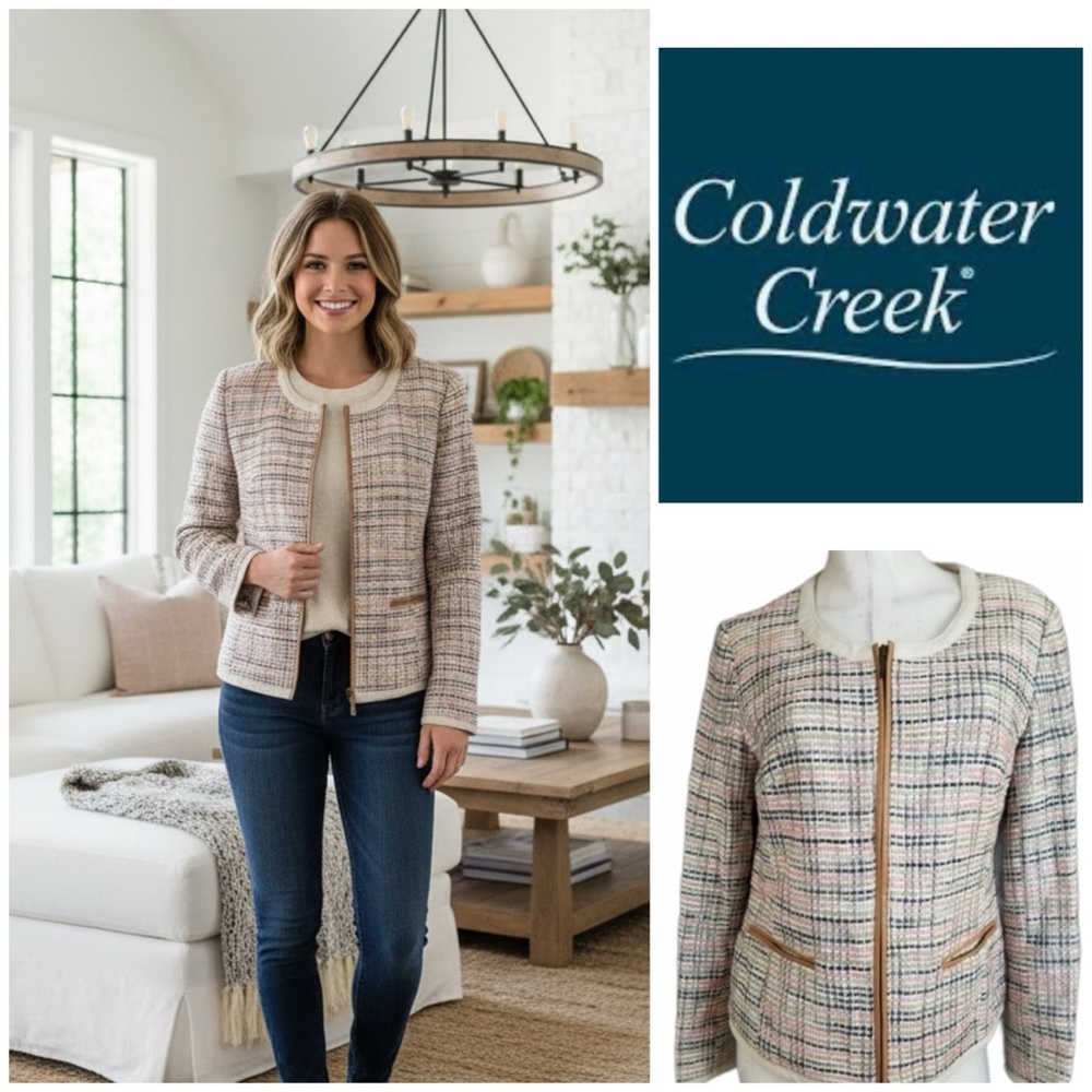 Coldwater Creek Size 8 Multi-Color Blazer